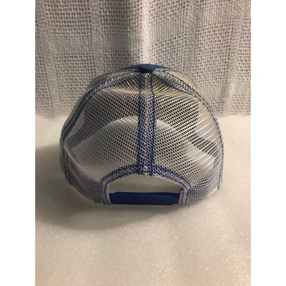 Adult BUD LIGHT Trucker MESH CAP Hat, Adjustable Snapback, ROYAL BLUE - Picture 3 of 7